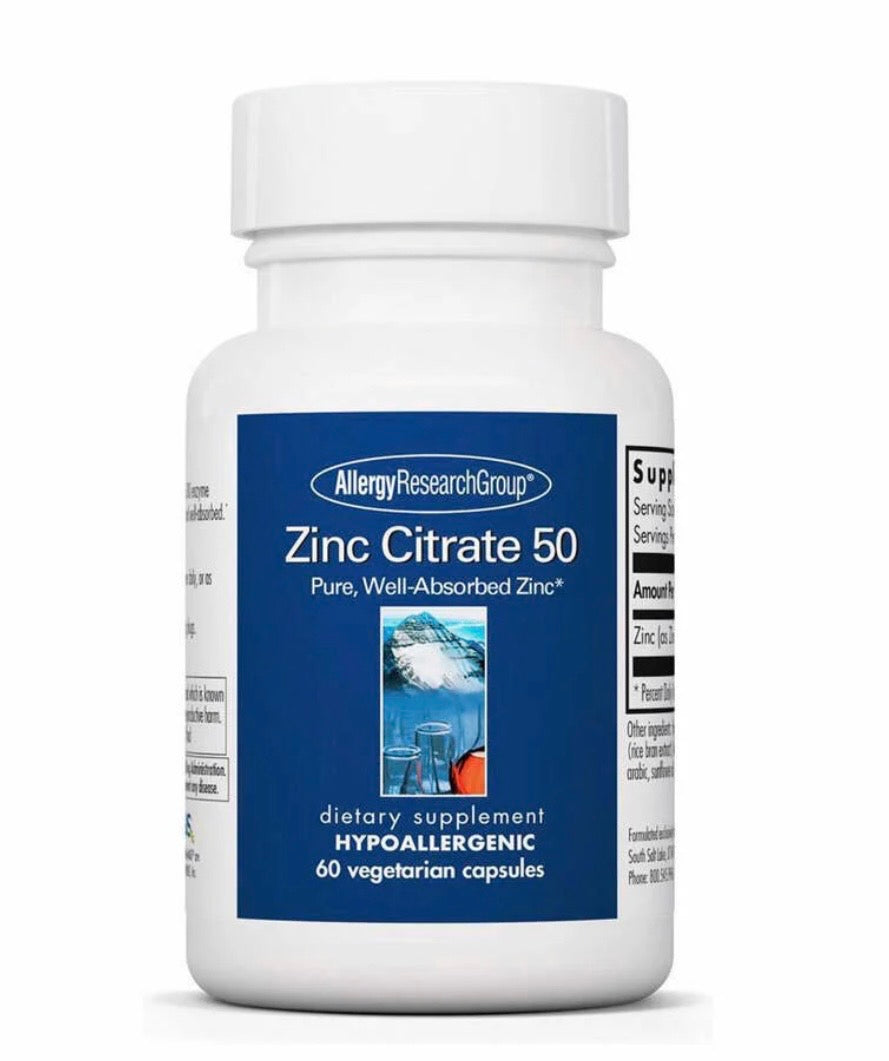 Supplements - Zinc Citrate 60 Capsules- desc to check